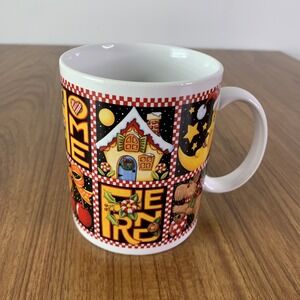 Mary Engelbreit Santa Barbara Ceramic Designs Coffee Mugs Christmas Home Friends